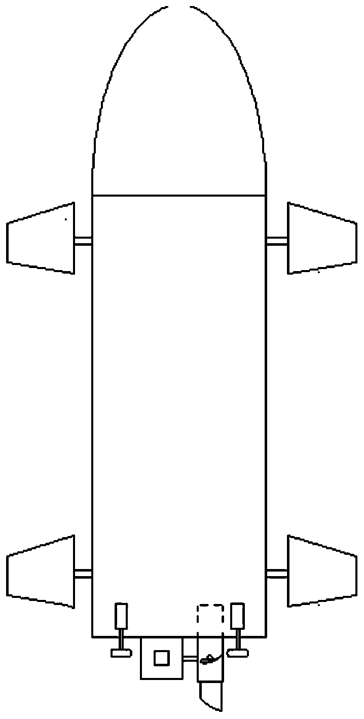 Hydroelectric generating device for underwater unmanned aircraft