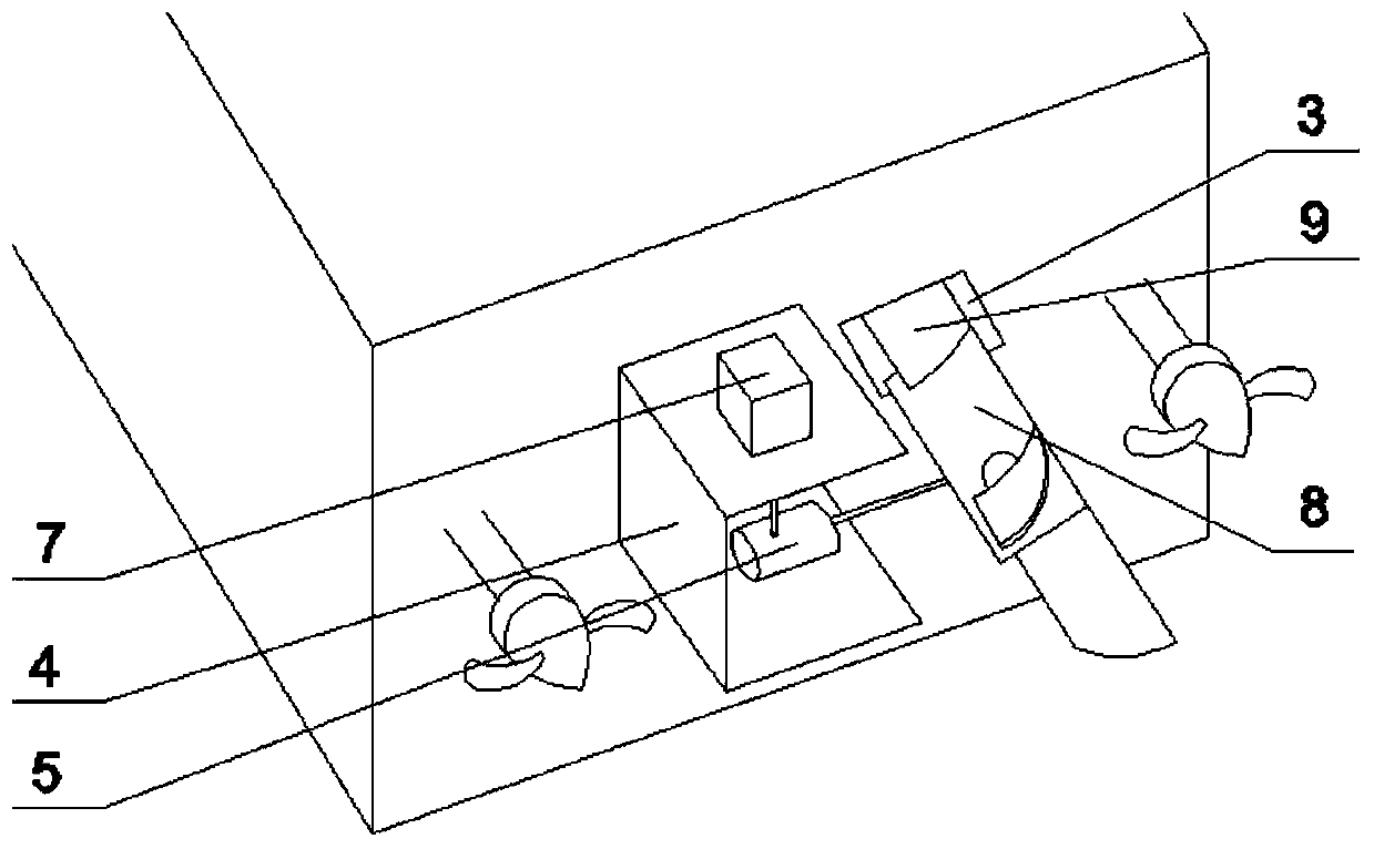 Hydroelectric generating device for underwater unmanned aircraft