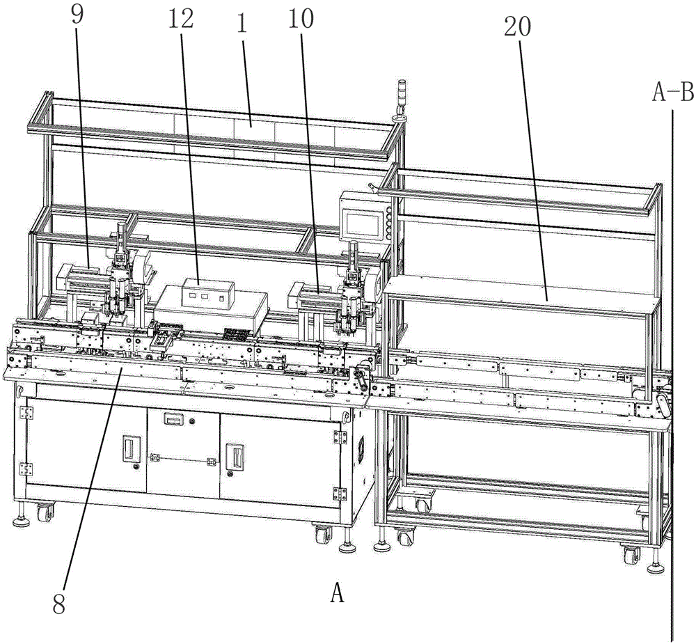 Earpiece loudspeaker automatic production device and production process thereof