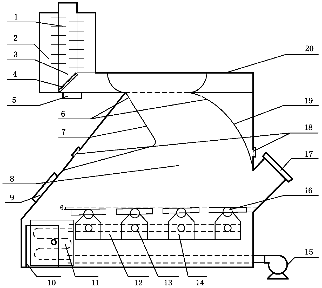 A kind of low volatile briquette coal environmental protection and energy-saving furnace