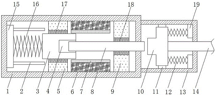 Fuel shut-off electromagnet for diesel engine