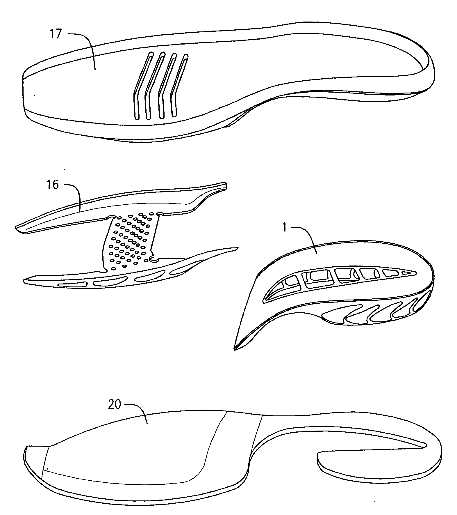 Mechanical cushioning system for footwear