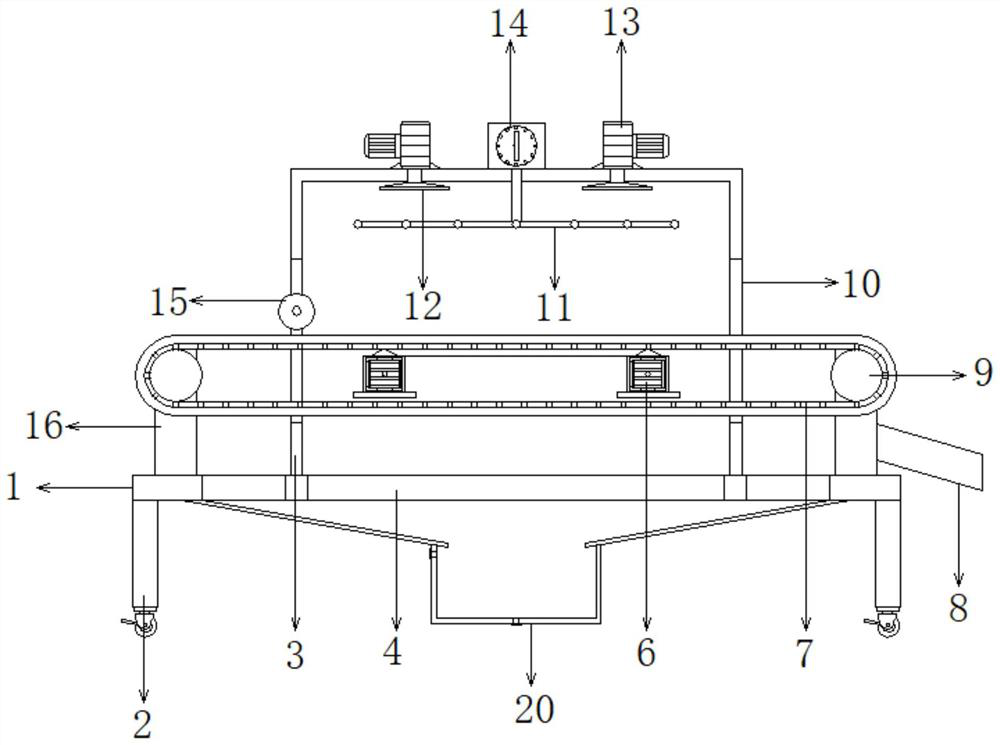 Drying device for agricultural processing