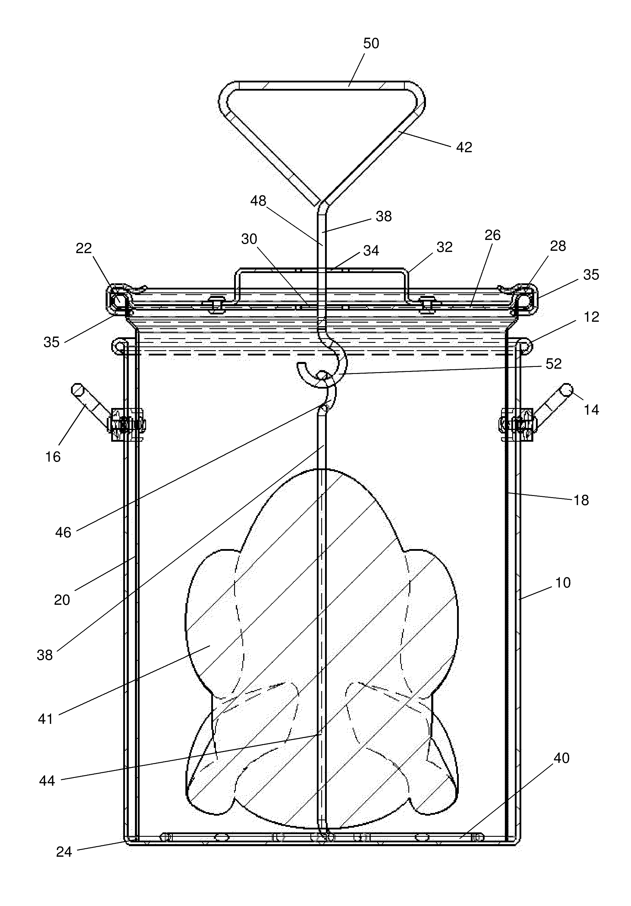 Turkey fryer with complete splatter protection