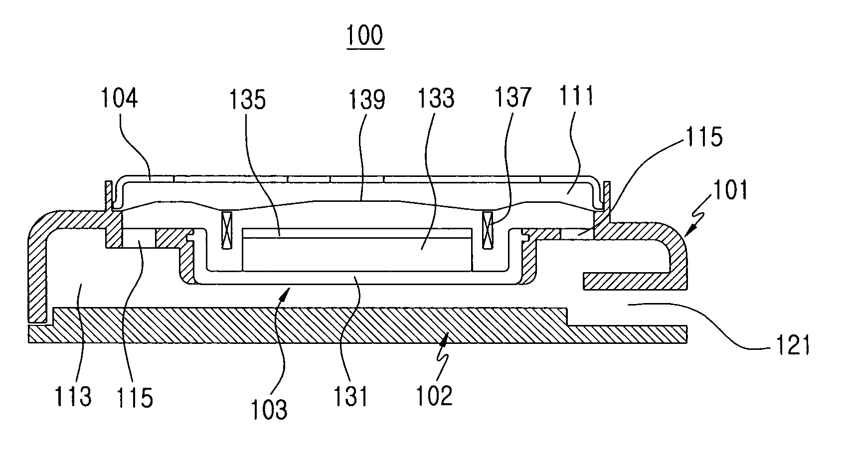 Speaker device for mobile terminal