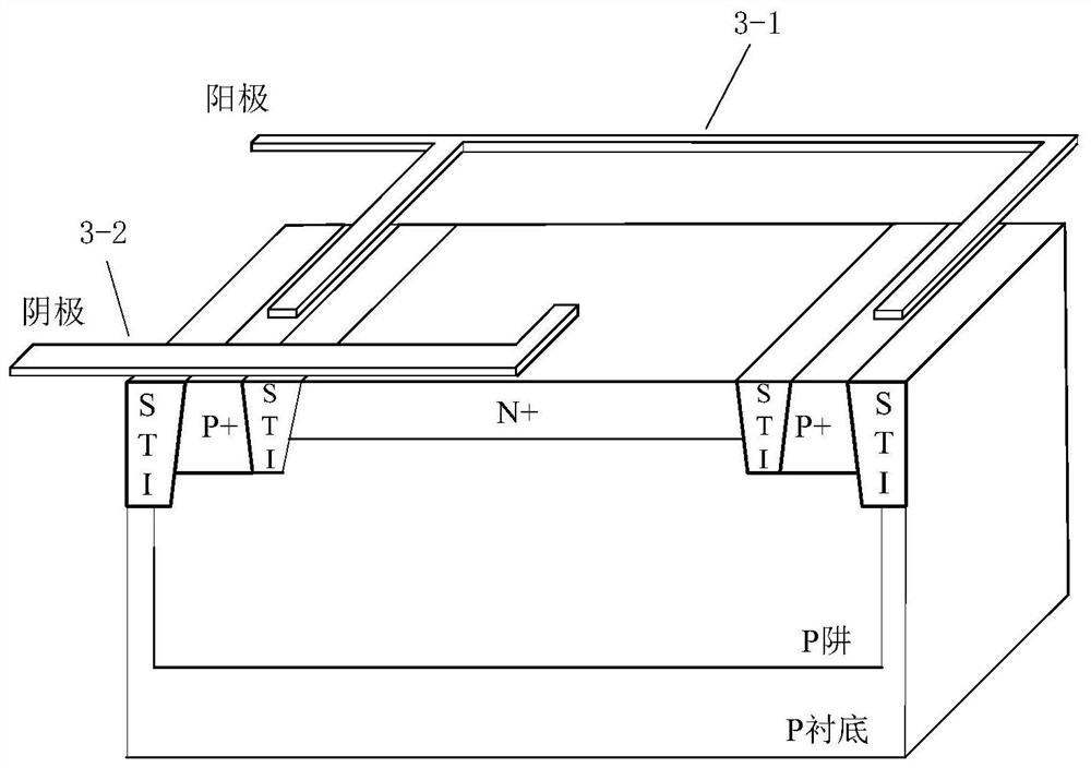 CMOS APD photoelectric device with low dark current