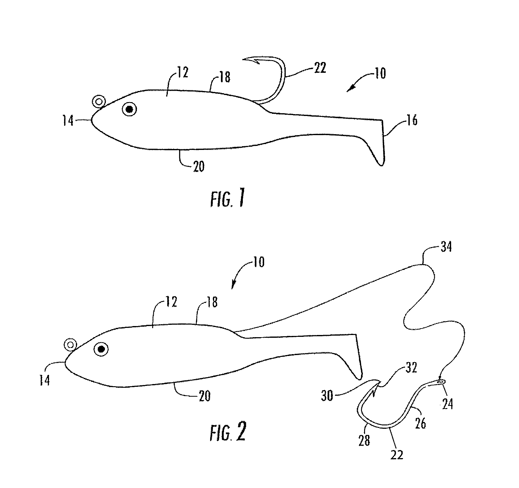 Modular chambered leader fishing lure