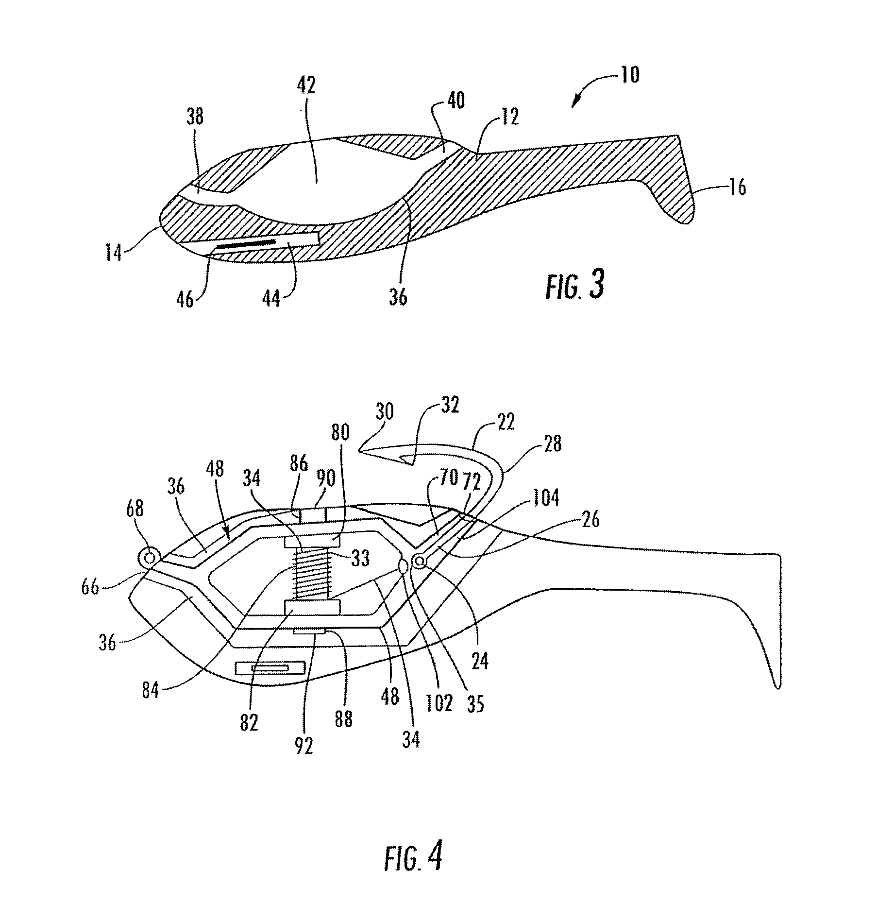 Modular chambered leader fishing lure