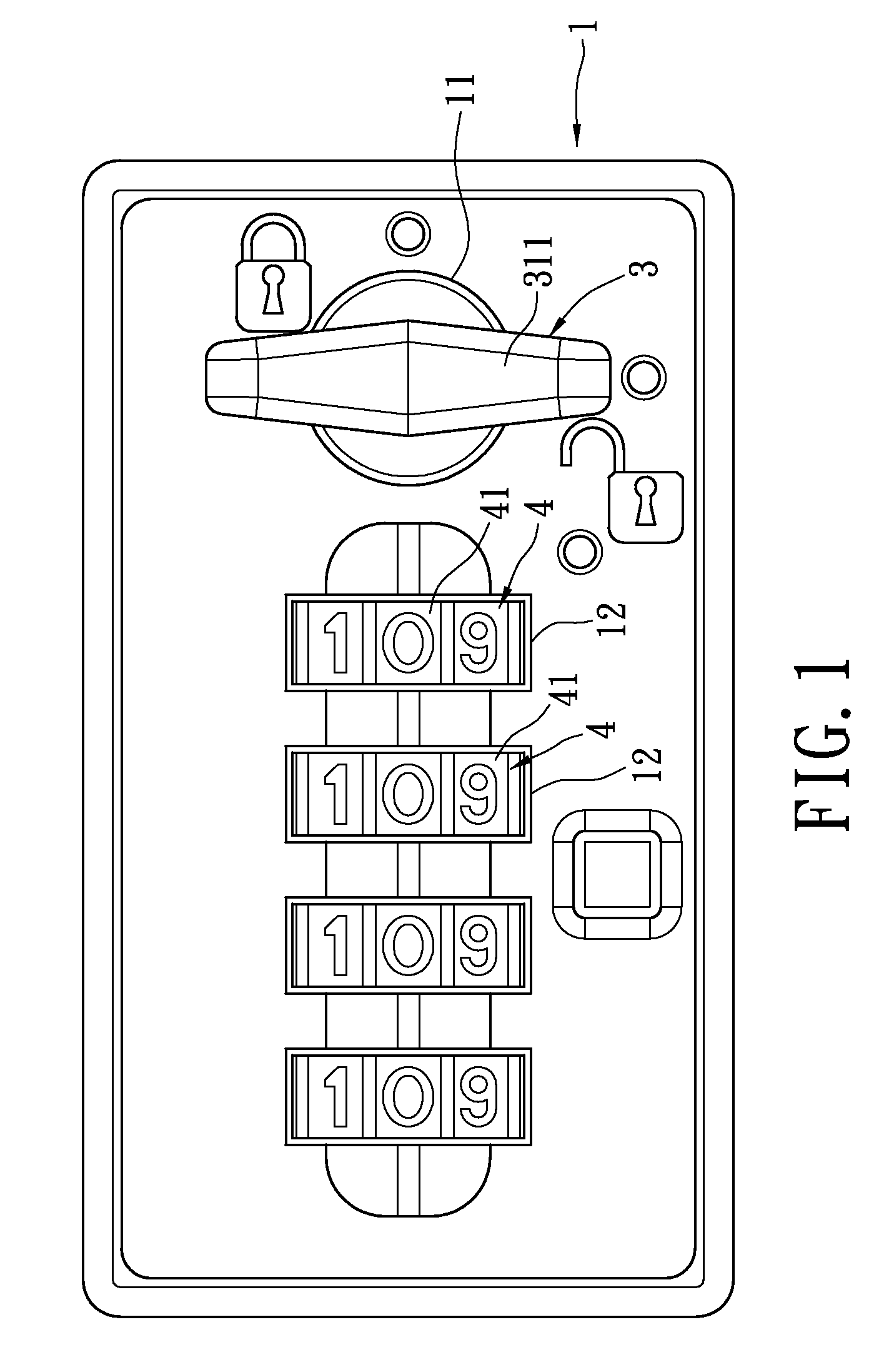 Combination lock with dual key numbers