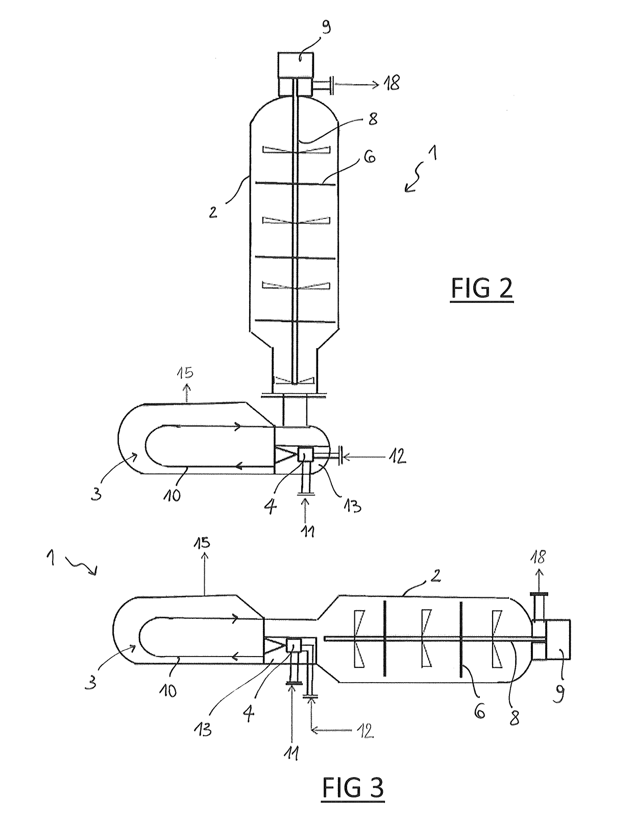 A reactor-condenser for the synthesis of urea