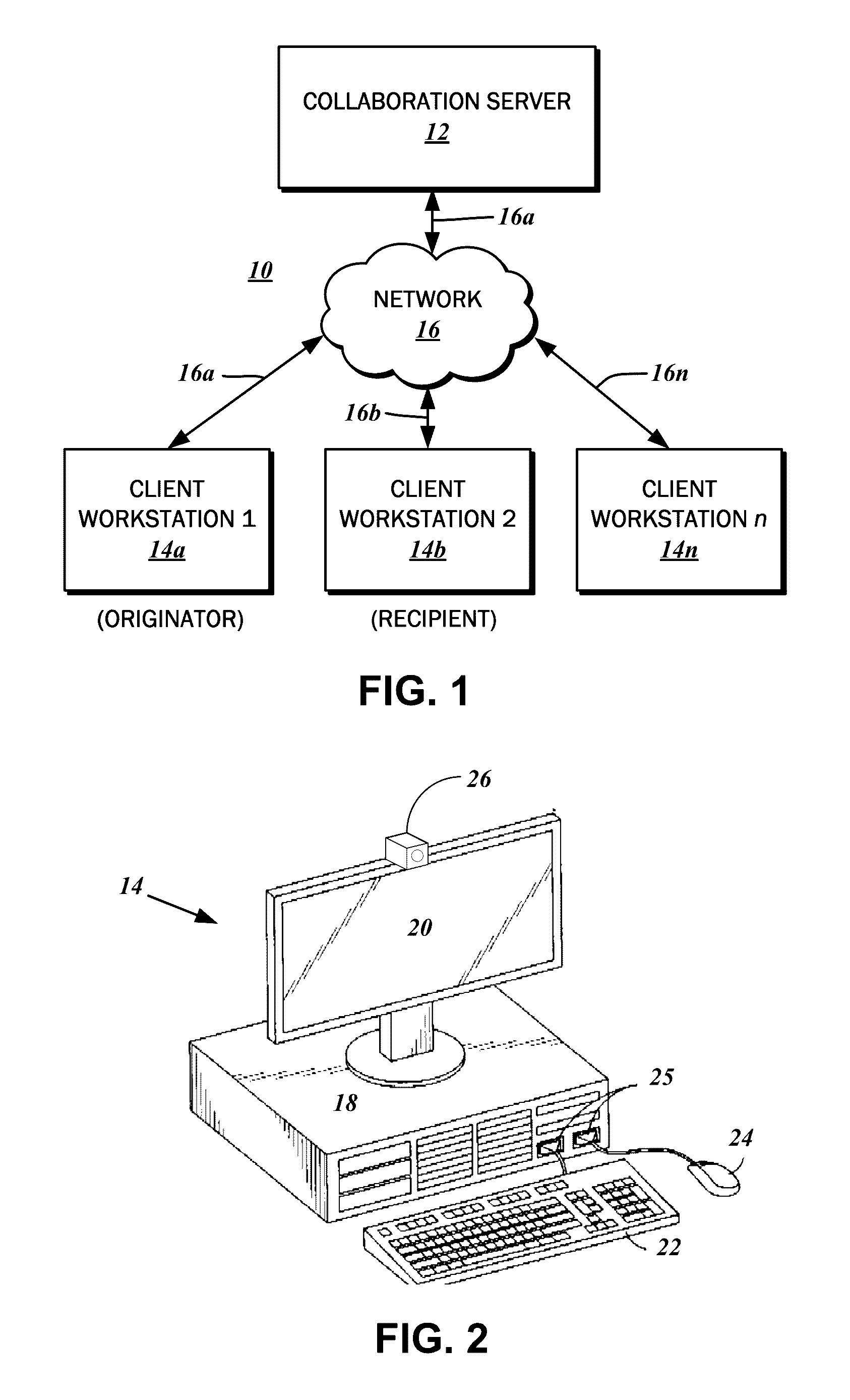 Method for archiving a collaboration session with a multimedia data stream and view parameters