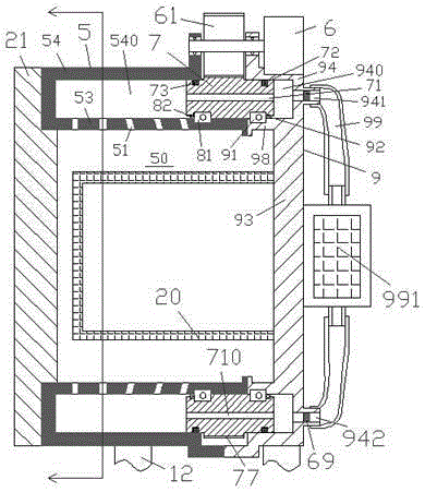 Medical ozone disinfection cabinet device convenient for replacing airflow filter screen