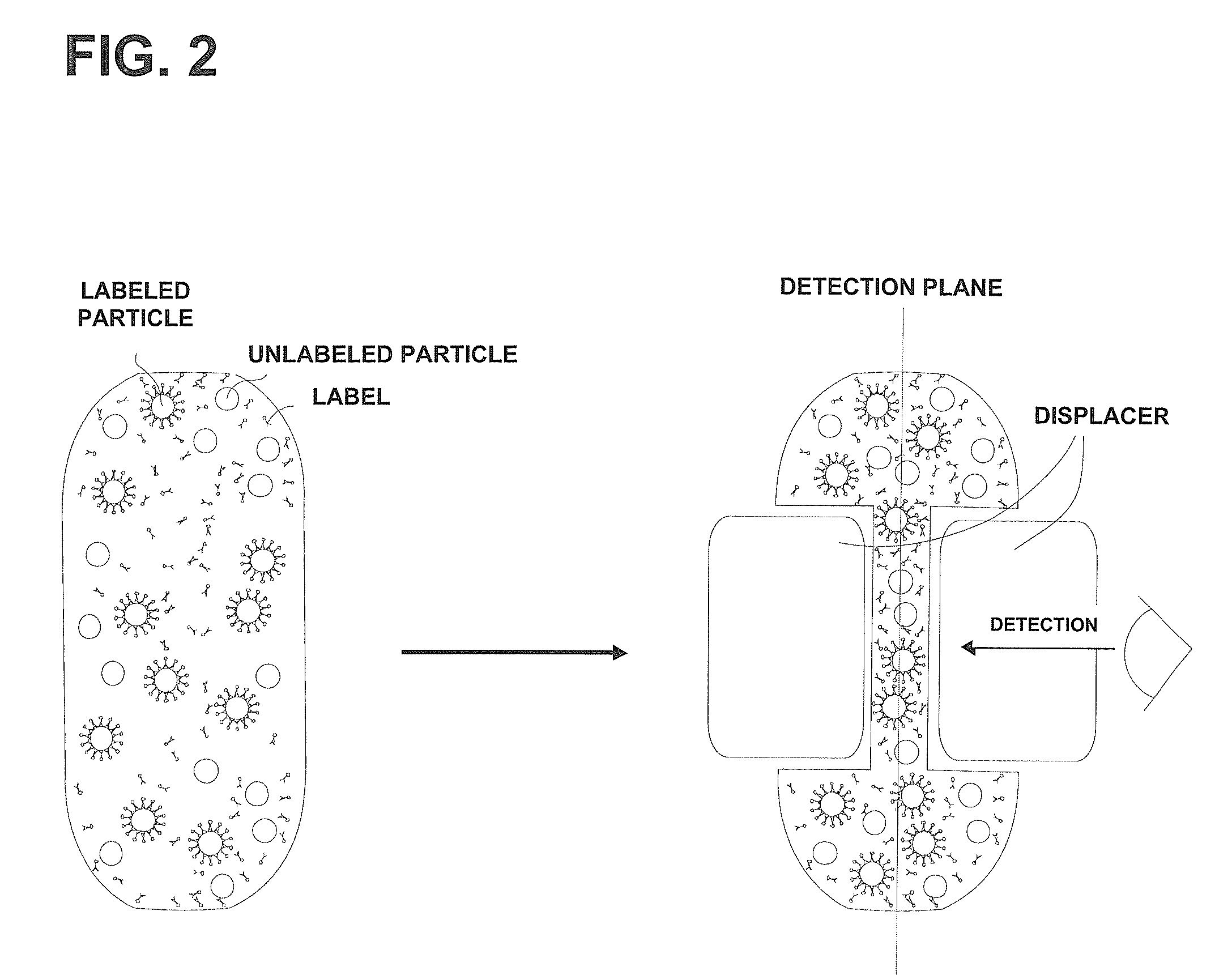 Device and method for the detection of particles