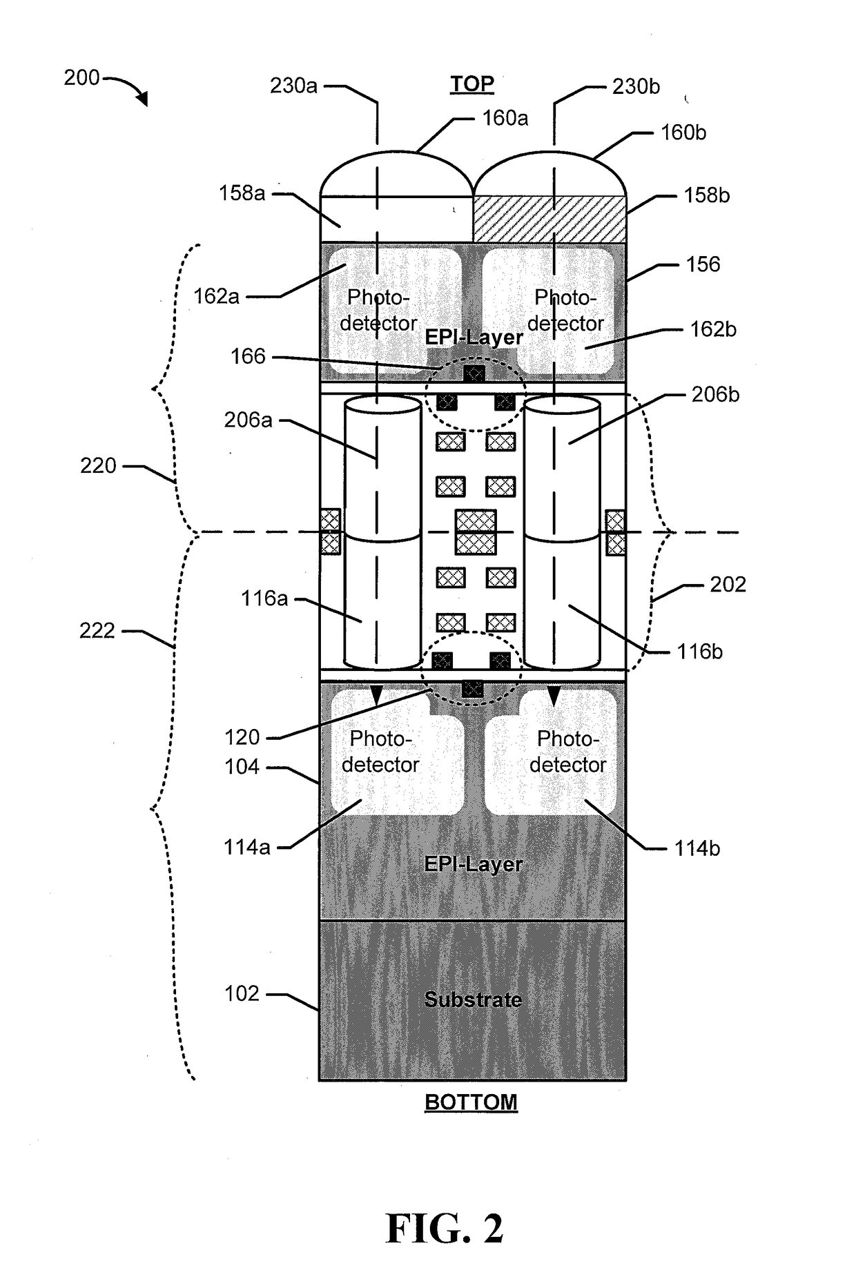 Solid state image sensor with extended spectral response