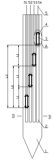 Borehole ground potential measuring electrode