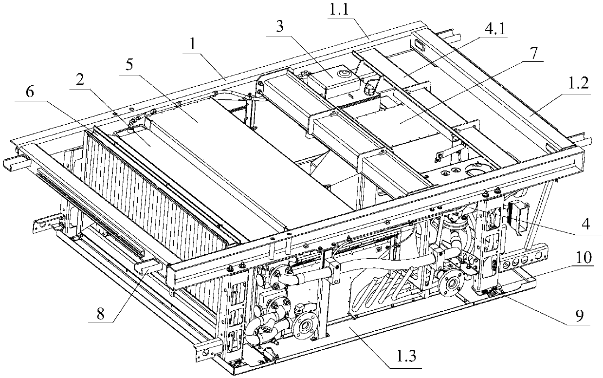 High-speed train cooling device