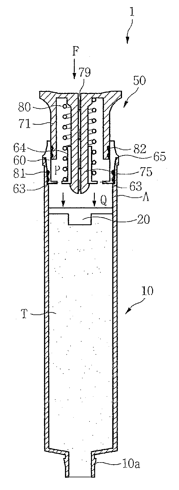 Air-pump type discharger and dispenser for daily necessaries including the same