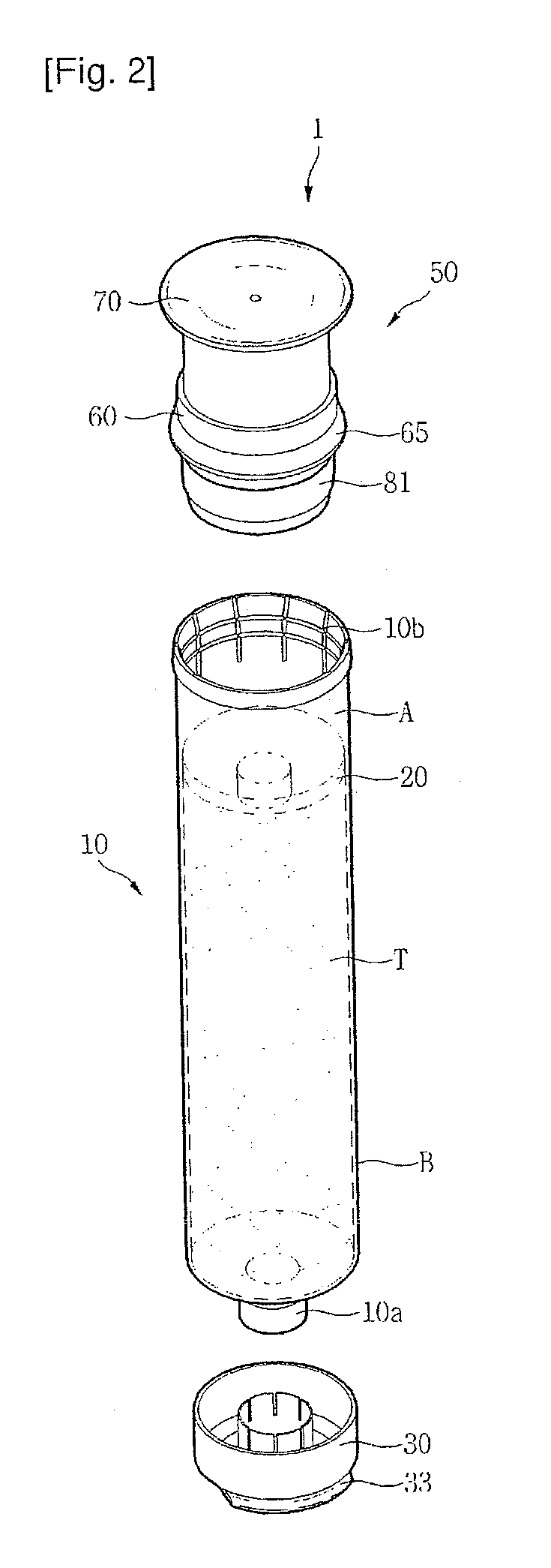 Air-pump type discharger and dispenser for daily necessaries including the same