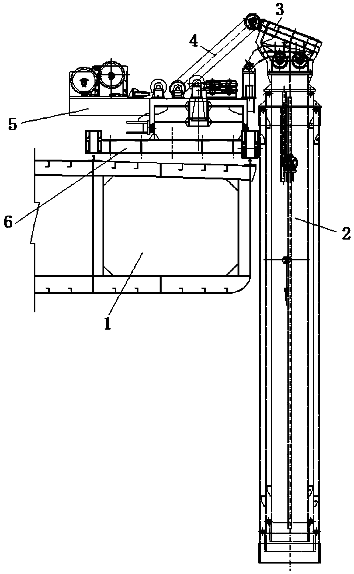 Stone dumper for pile foundation filling