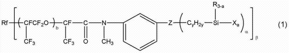 Polymer modification silane containing fluoro oxidation alkylene, surface treating agent relating same and object