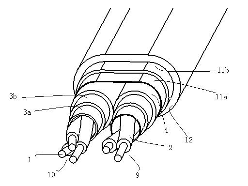 Cable for testing properties of battery pack