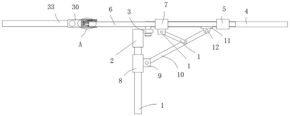 Automatic tent cornice device with good stability