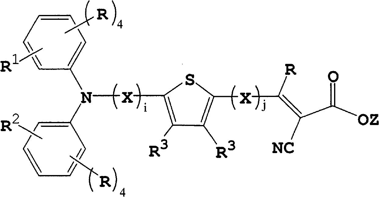 Organic dye and photoelectric conversion device with same