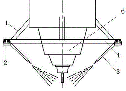 Surrounding type control mechanism for cooling system