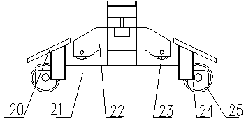 Rail exchanging work vehicle for railway