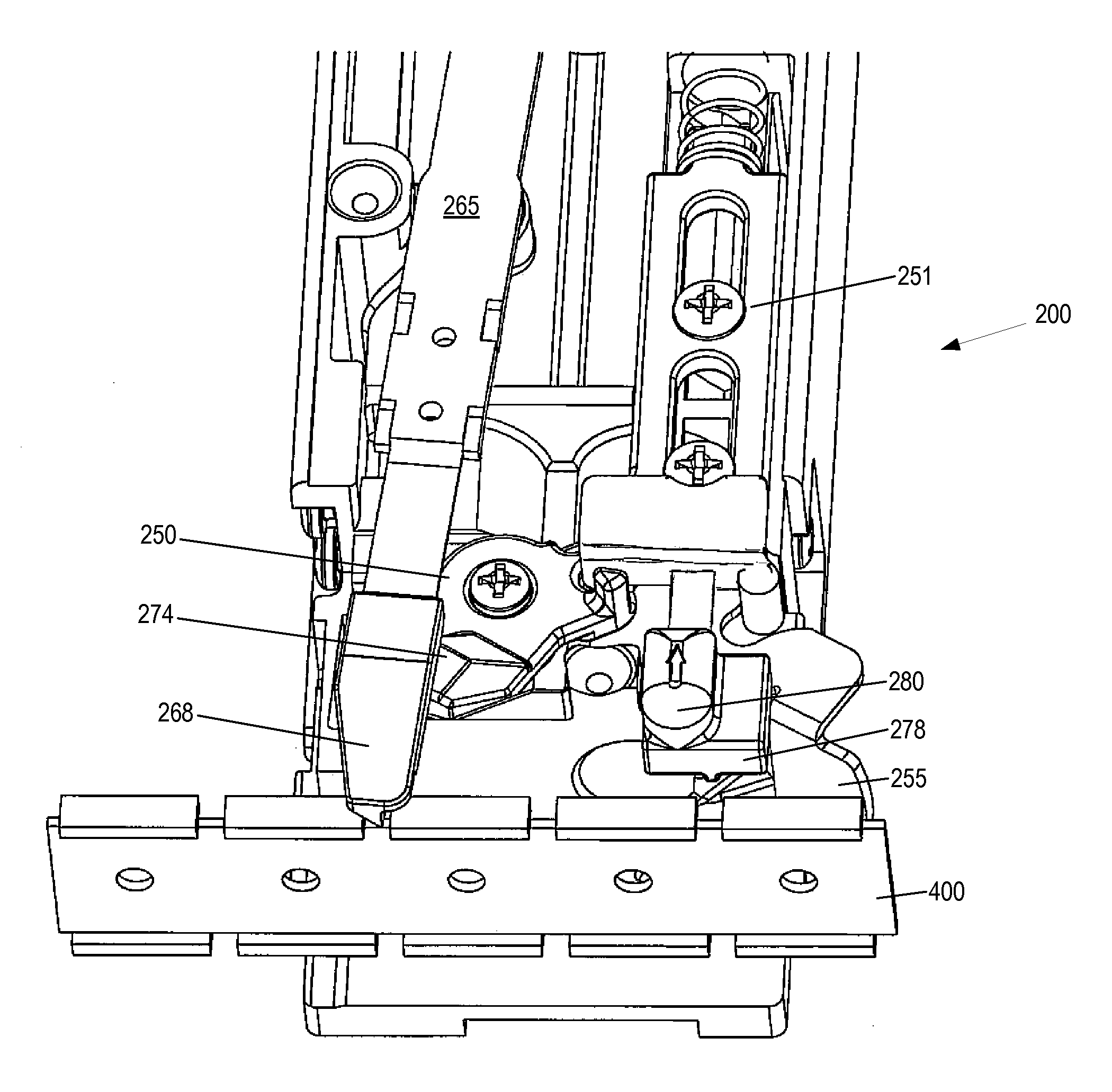 Screwstrip advance mechanism and feeder for a power screwdriver