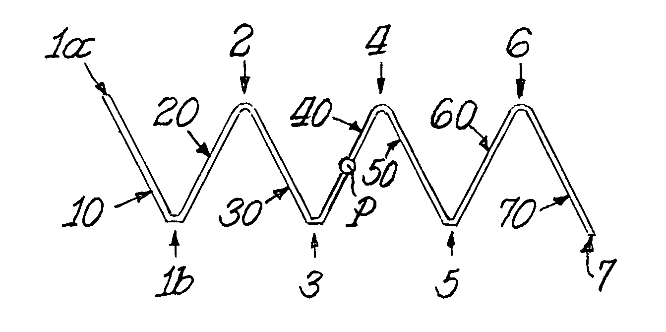 Fabric including polymer filaments having profiled cross-section