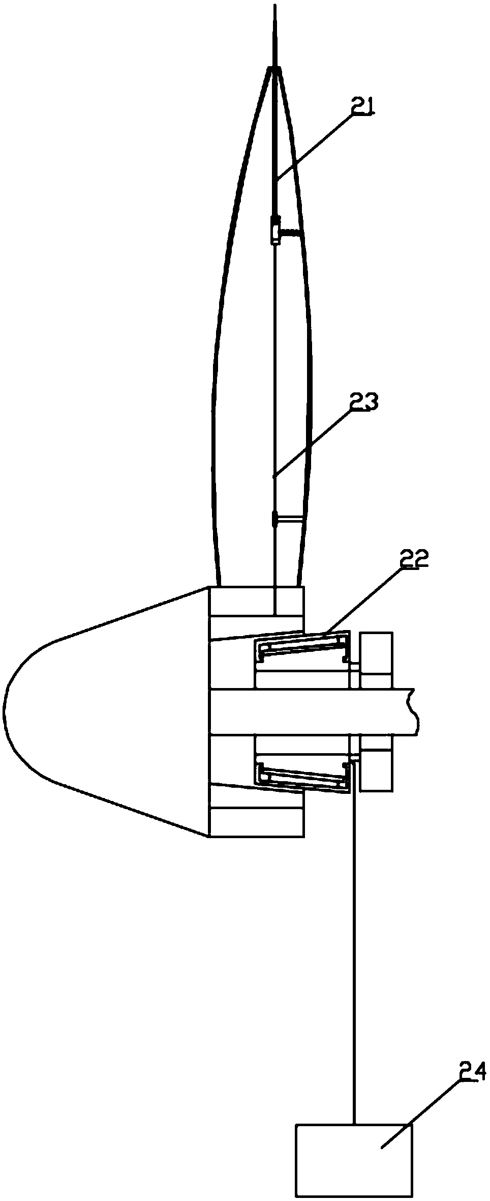 Lightning protection device for current transmission equipment