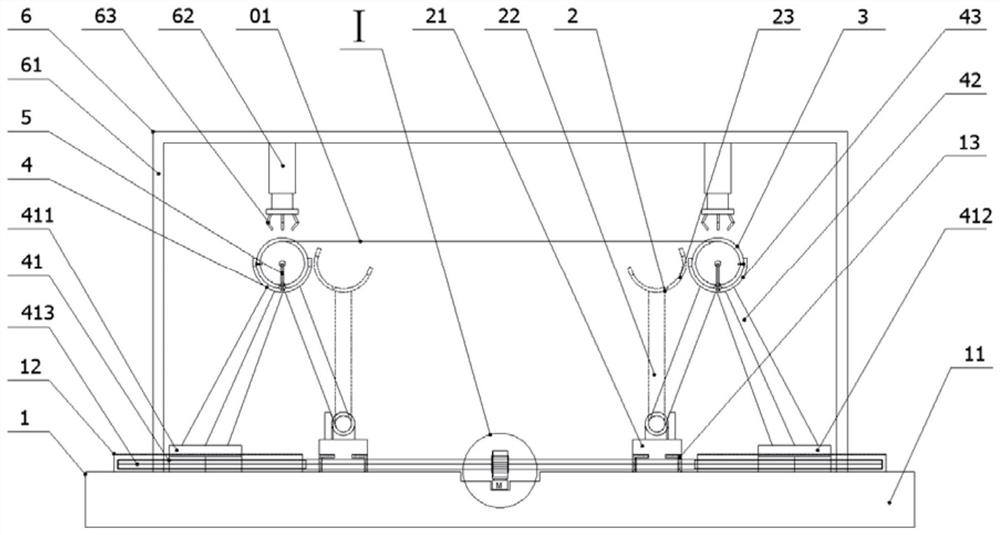 Tension test device and test method for copper wires