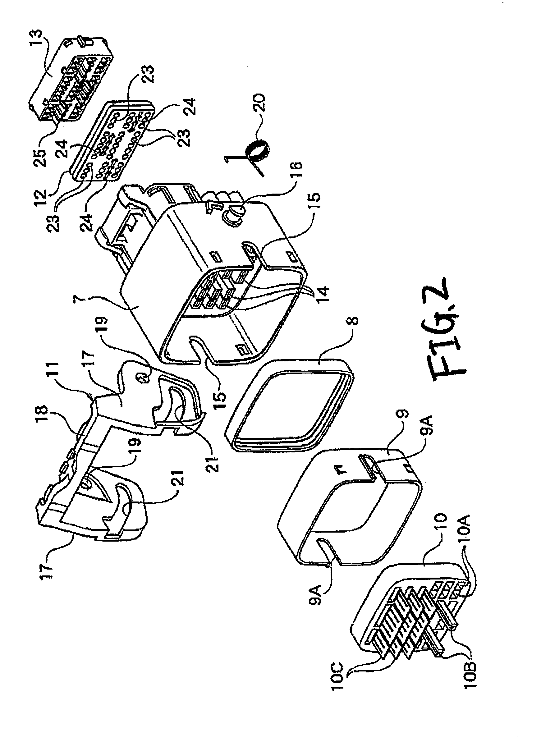 Waterproof connector and method of inserting terminals in waterproof connector