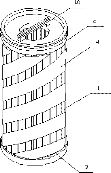 Binding band type folding filter element