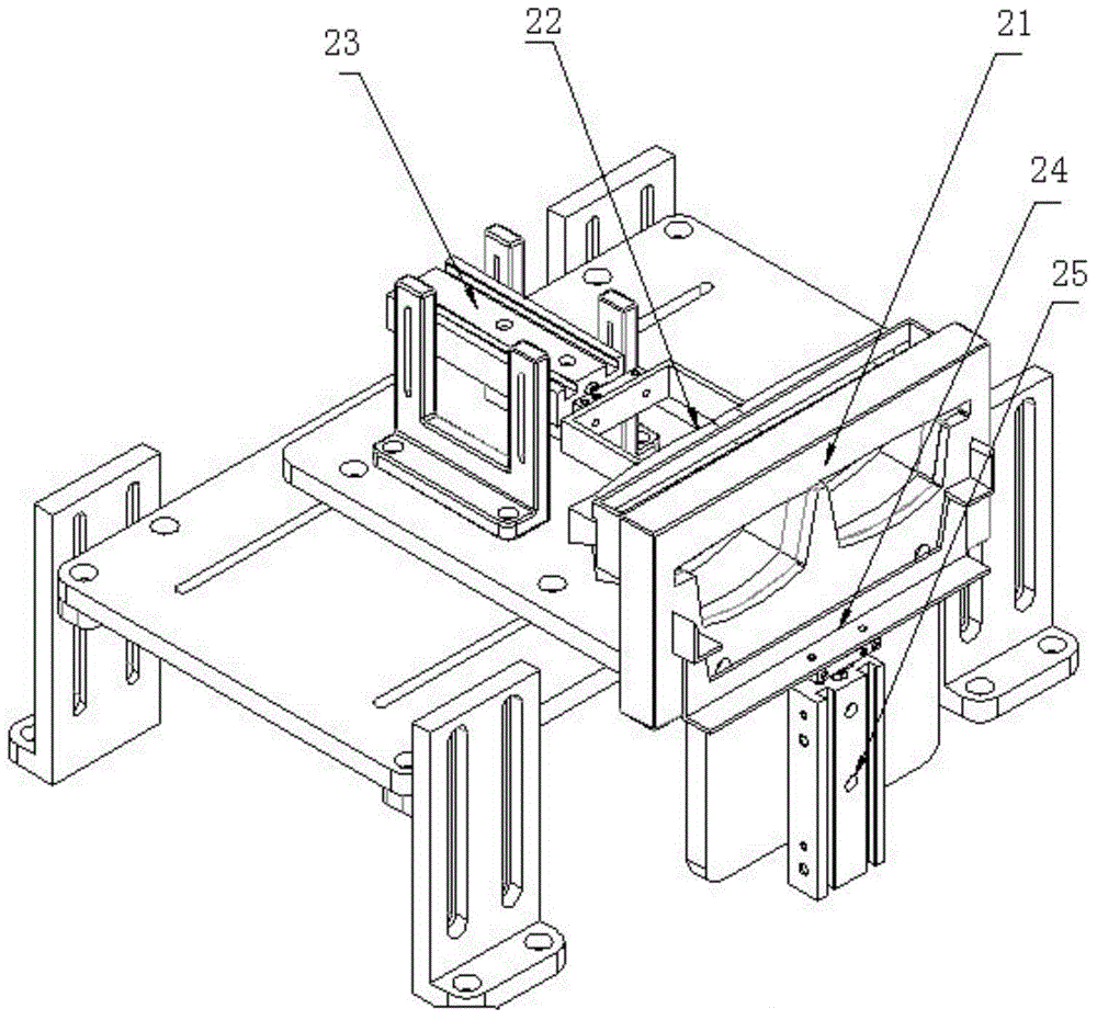 Pneumatic glasses assembling machine