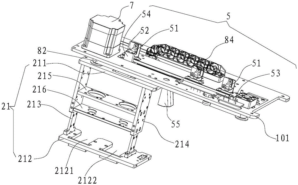 A stamping machine system