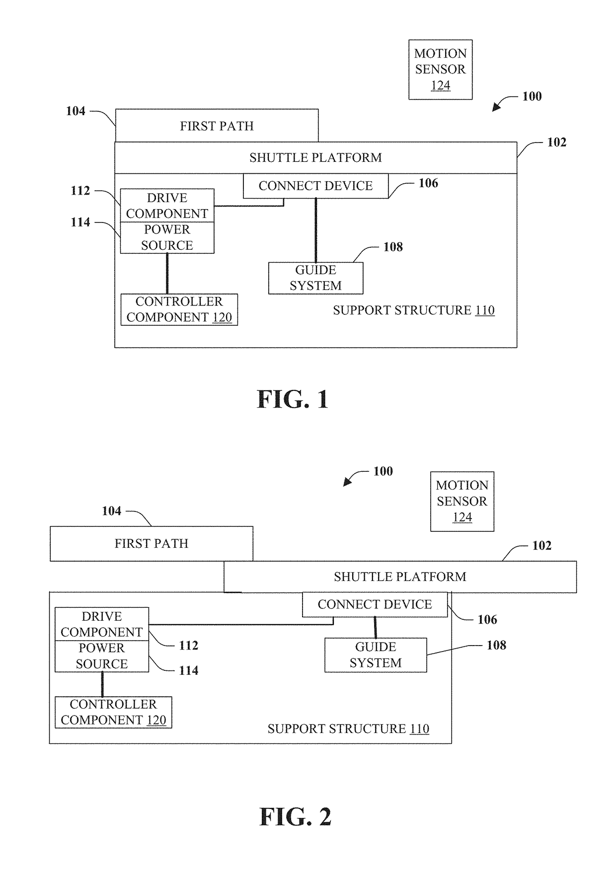 Method and system for drive for setback platform system