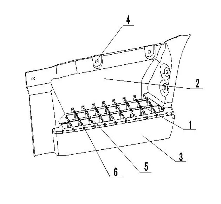 Plastic foot pedal of commercial vehicle