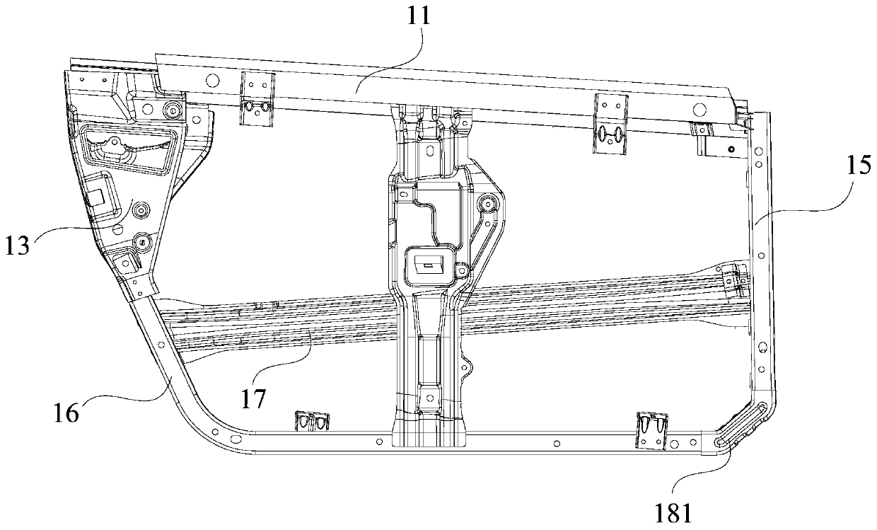 Door frame assembly of new energy vehicles and new energy vehicles