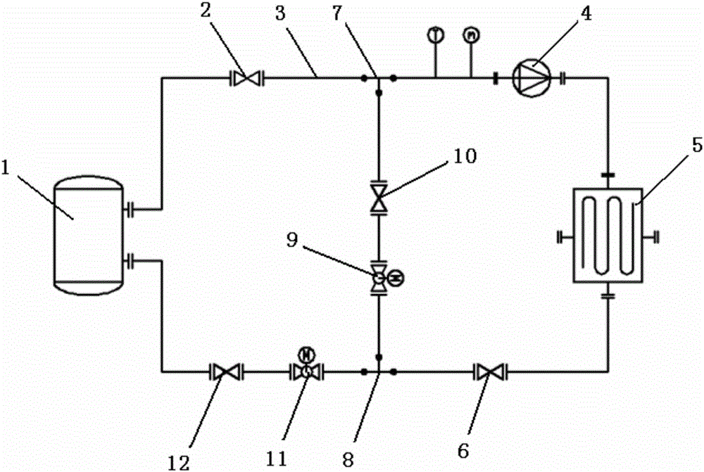 Liquid mixing and temperature adjusting method of cooling process of heat transformation