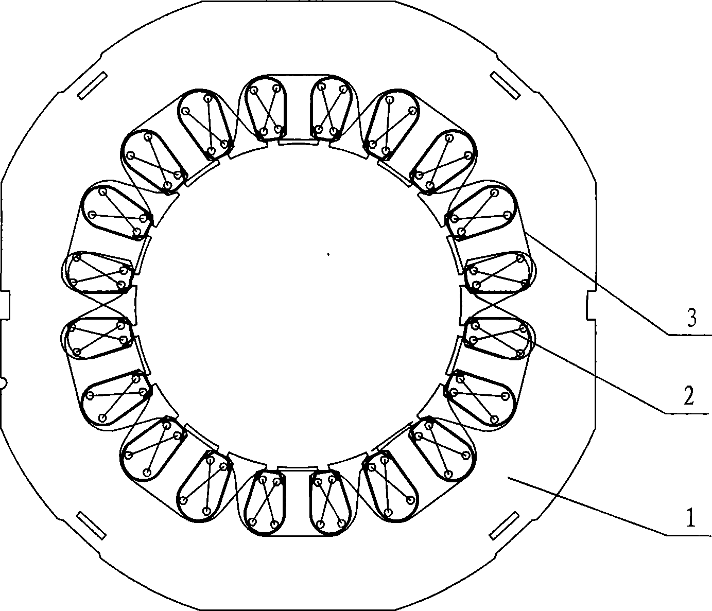 Device for preventing motor stator slot wedge from moving