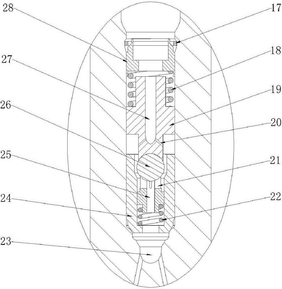 Electric control oil injector with dual-channel oil supply