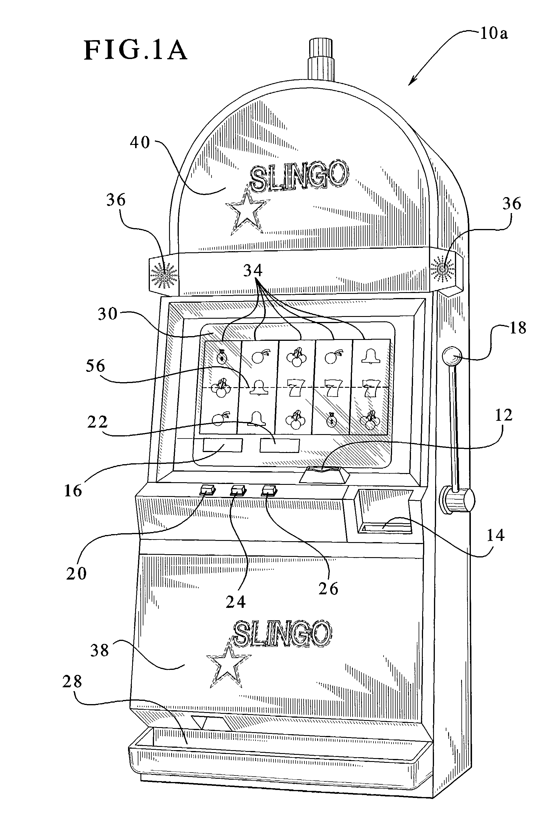 Gaming device display with simulated halftones