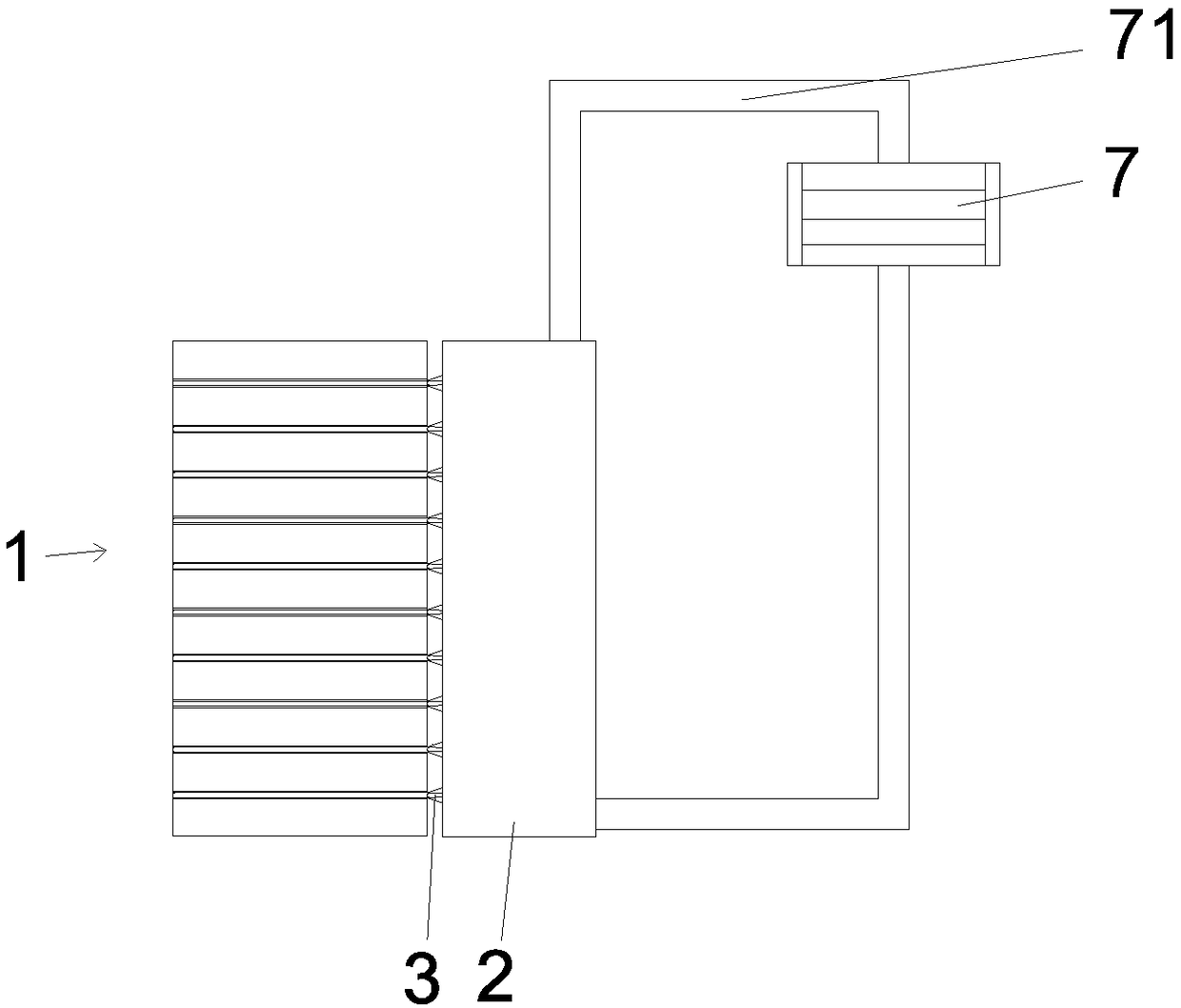 Power battery composite thermal management system and method based on natural circulation