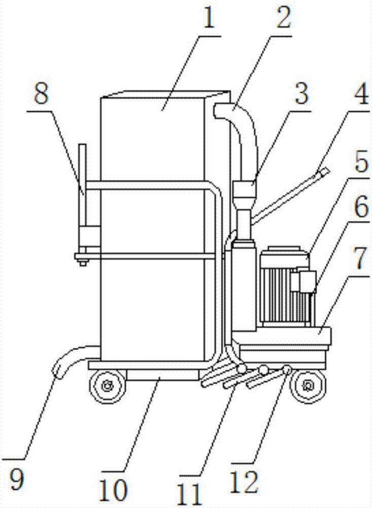 Agricultural garden fallen leave recovery device