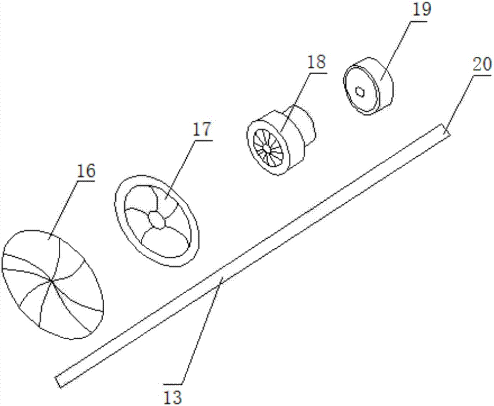 Agricultural garden fallen leave recovery device