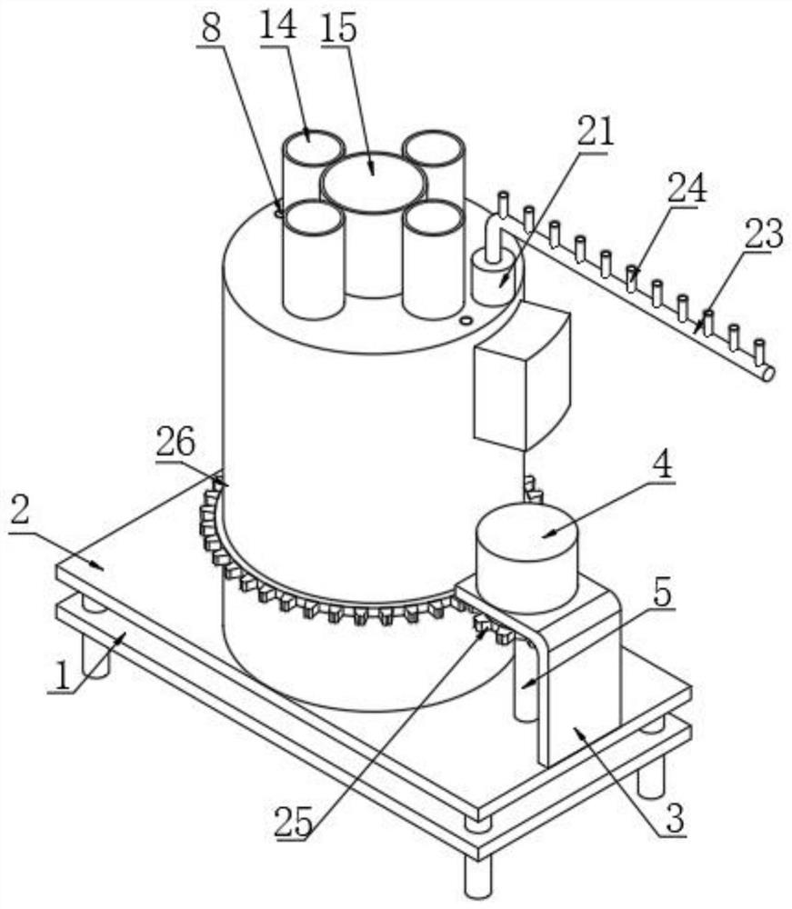 Pesticide sprinkling irrigation device for fruit tree maintenance