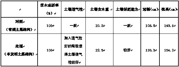 Flower-fruit pot soil structure and preparation method thereof