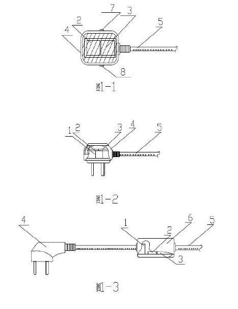 Electrical equipment energy-consumption monitoring power wire integrating wireless network communication function